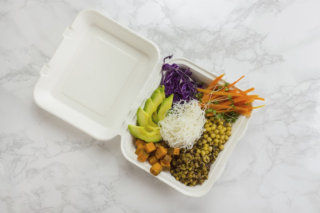 VEGWARE Bagasse Lunchbox 8x8